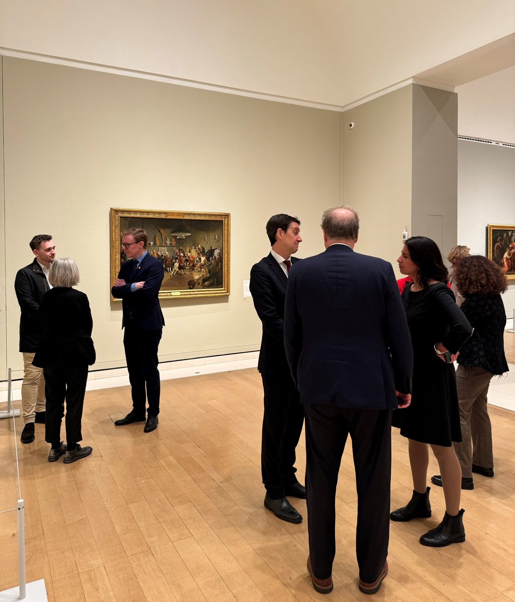 Swiss painter Angelica Kauffman was one of only 2 female founding members of the @royalacademy & one of Europe's most celebrated 18th century artists. Great pleasure to welcome guests & friends of #Switzerland to the RA for a breakfast tour of the new exciting exhibition.