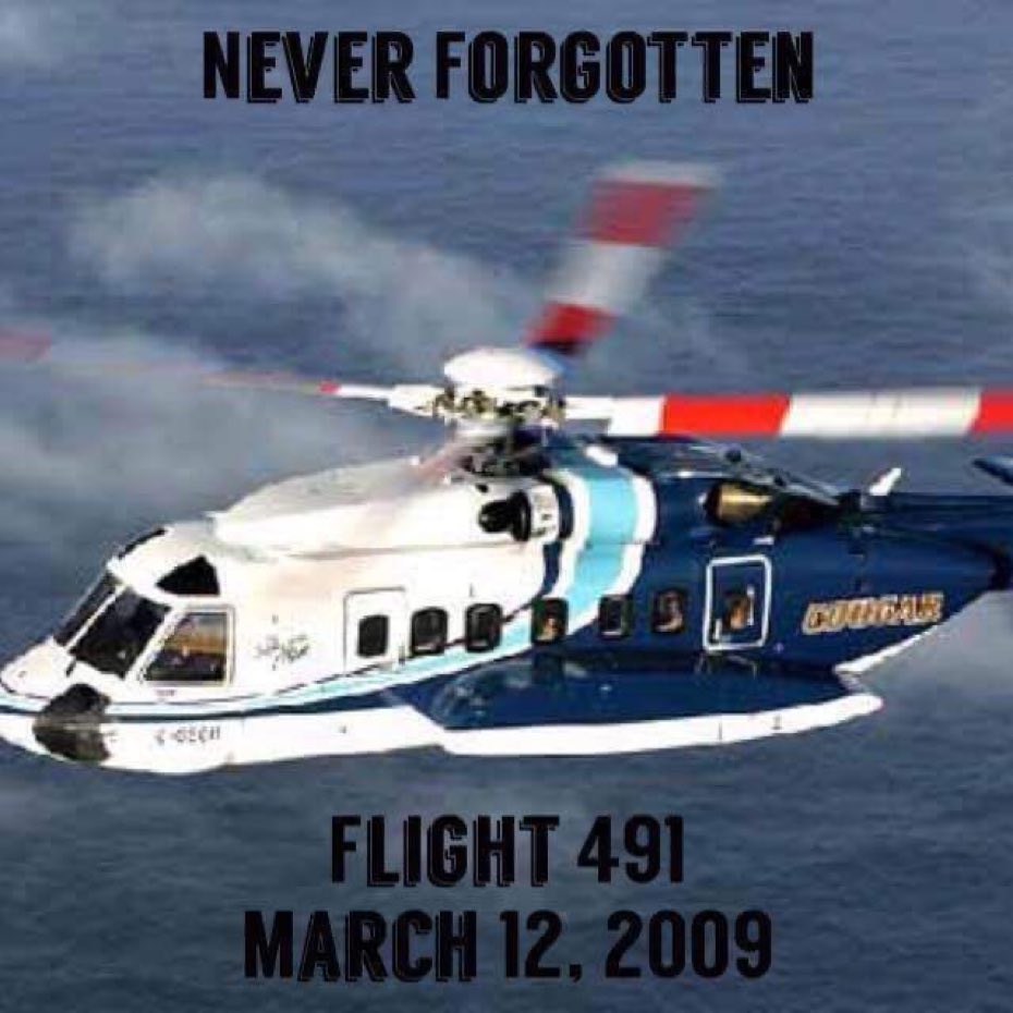Forever in our hearts #CougarFlight491. May the memories of those onboard continue to inspire and remind us of the importance of safety always being the priority. #NeverForget