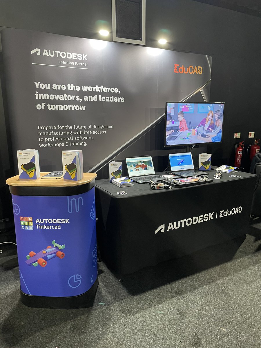 EduCADuk's tweet image. Come visit us at the @f1inschoolsUK Primary and Secondary National Finals this week! We are here showing the teams how @tinkercad and @adskFusion can boost their speed through integrated design and increase the likelihood of winning! #autodesk @AutodeskEDU