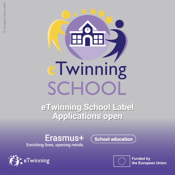 ¡El plazo de solicitud para eTwinning School finaliza el próximo viernes 15! 🏫

🔎 ¿Cómo solicitarlo? Si eres miembro de un centro educativo que cumple los requisitos, entra en el área eTwinning, haz clic en “Solicitud de eTwinning School Label” 

👉 etwinning.es/es/vuelven-las…