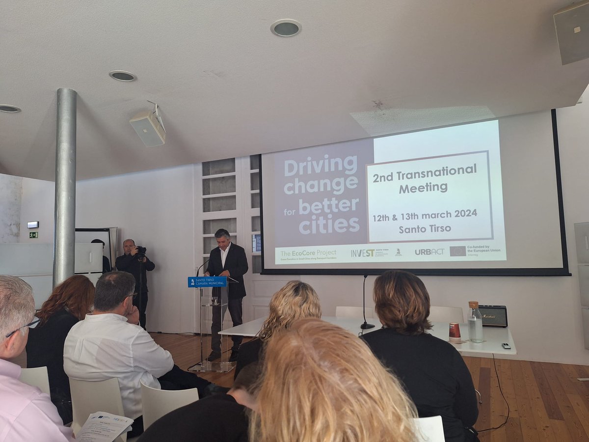 URBACT_Ecocore's tweet image. A great start to the EcoCore Transnational City visit to Santo Tirso, Portugal. #EcoCore #URBACT