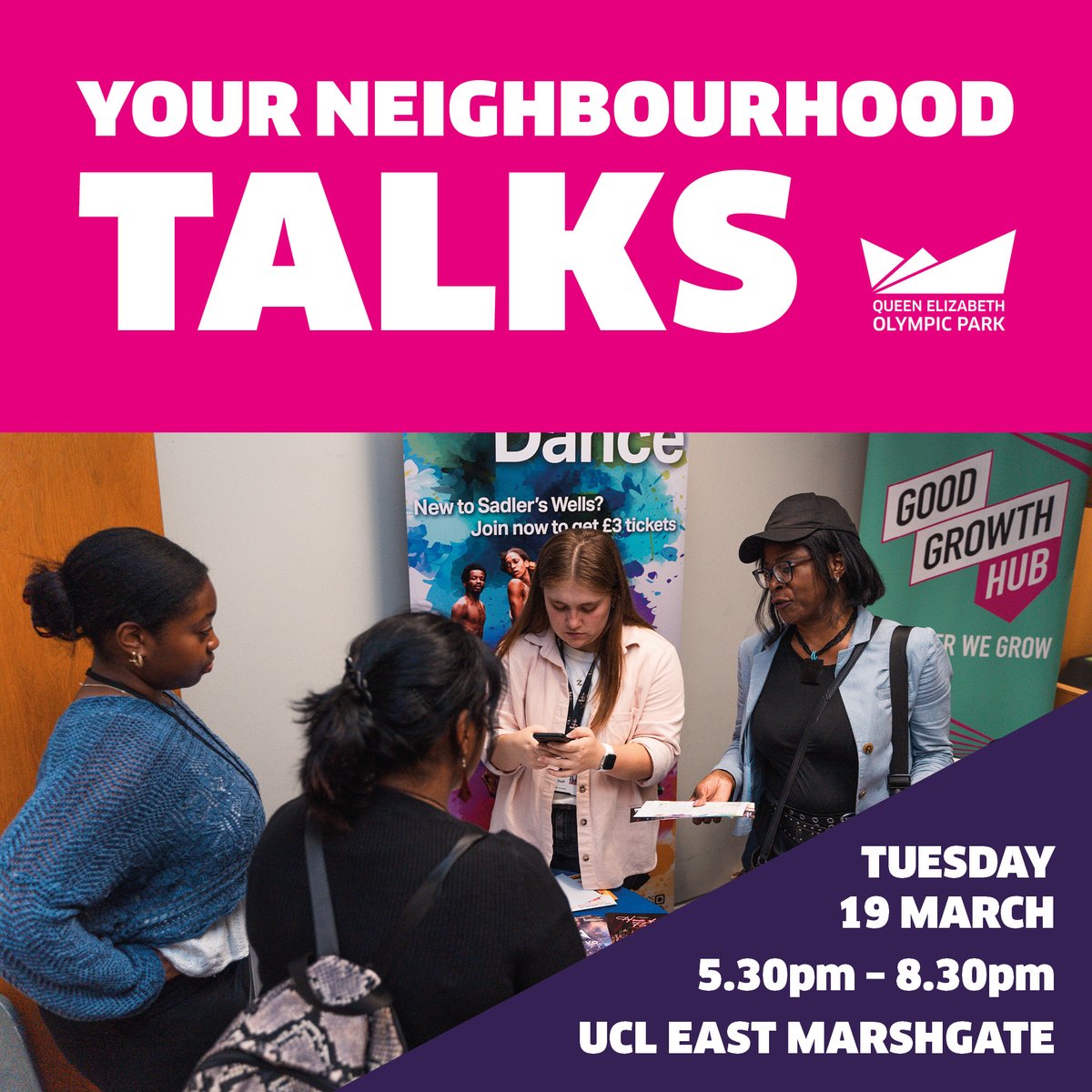 Join us at Your Neighbourhood Talks event @noordinarypark to find about community networks, take a tour of the new @UCLEast campus and more! Tuesday 19 March 2024 5:30pm-8.30pm UCL East Marshgate Find out more bit.ly/4aalwJI Register bit.ly/3VgFnDa