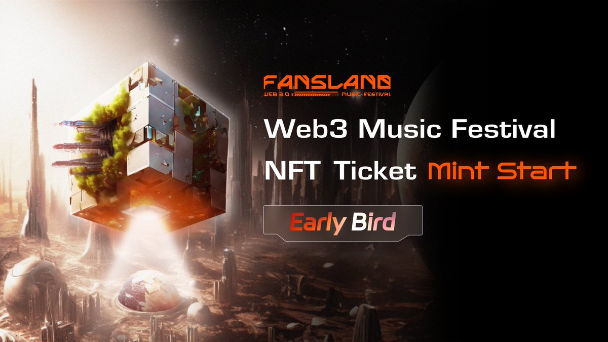 fansland_io's tweet photo. 🎧🎶🌐 Attention all Fans! 🎧🎶🌐

Secure your Early Bird NFT tickets for the Web3 Music Festival with the lowest available prices in 30 mins!🎧🎶🌐

⏳ NFT Ticket Mint Time: Mar 12 at 8PM UTC+7
https://t.co/jqz11V0RHH

More info https://t.co/z1DesqmDqS

Don't miss out on the Early Bird NFT Ticket sale🤩
#Fansland #Web3 #NFT #Web3MusicFestival #NFTTickets #EarlyBirdSale #FanToEarn #BNBChain #Bsc #USDT #USDC