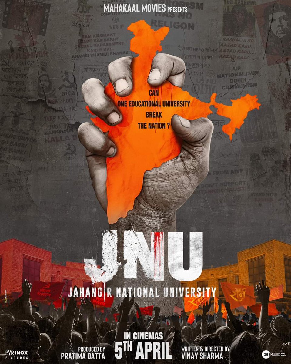 ‘JNU’ FIRST POSTER OUT… 5 APRIL RELEASE… Behind closed walls of education brews a conspiracy to break the nation.

#SiddharthBodke, #UrvashiRautela, #PiyushMishra, #RaviKishan, #VijayRaaz #RashmiDesai #AtulPandey  #SonnalliSeygall star in #JNU  #JahangirNationalUniversity.