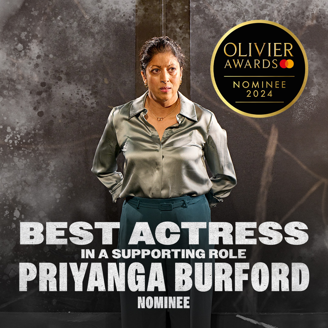 #PriyangaBurford has been nominated for Best Actress in a Supporting Role at this year's @olivierawards. #EnemyPlayLDN