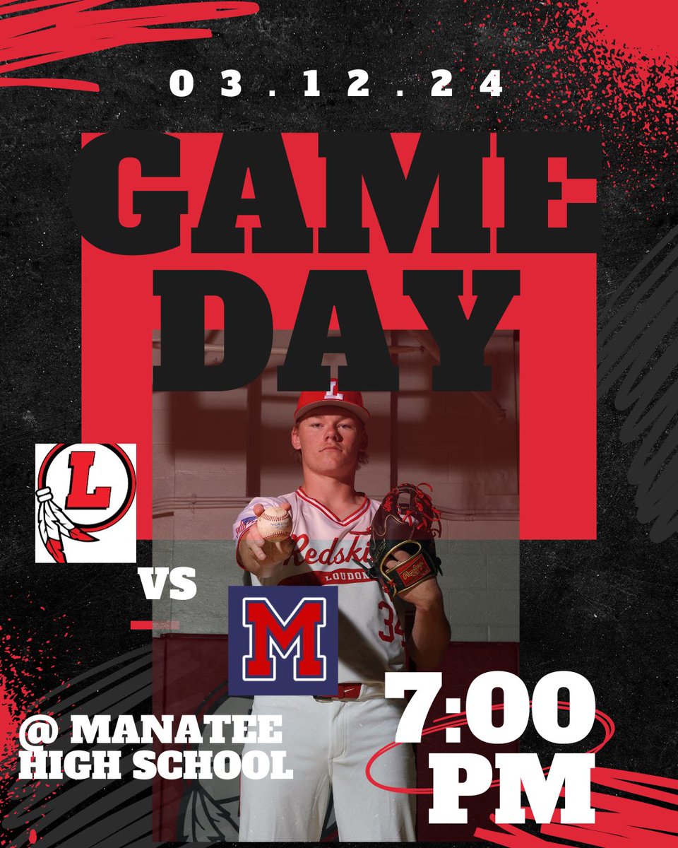 BaseballLoudon's tweet photo. It’s game day in Florida for your Redskins. We will play Manatee High School tonight at 7:00. Tune into @RedskinRadio to catch all the action from @TheREDSKNSVOICE @ETBCAbsb @tnballplayers @NewsHeraldSport @Betheln25 https://t.co/oGyyjIq4tW https://t.co/sPTY3VBKEa