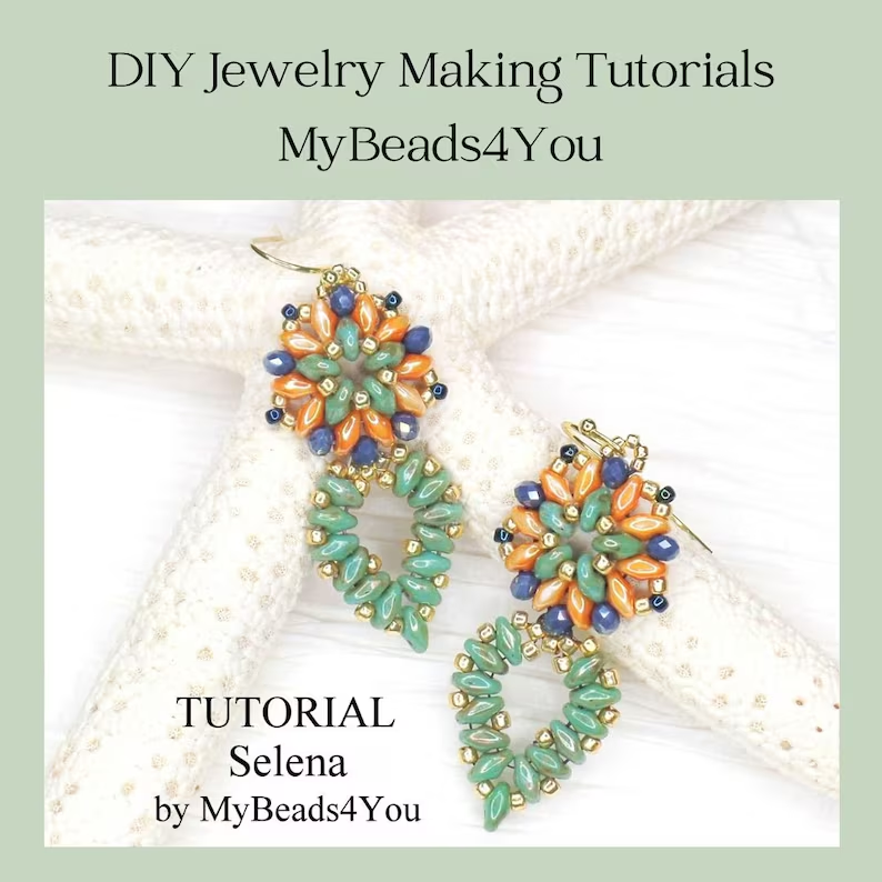 #diy #jewelrymaking #beading #etsy #crafts #SMILETT23 #epiconetsy #craftideas #etsyshop #etsyfinds #etsyteamunity #earrings #diyjewelry #beads #diyearrings #earringtutorial #earringpattern mybeads4you.etsy.com/listing/168044…