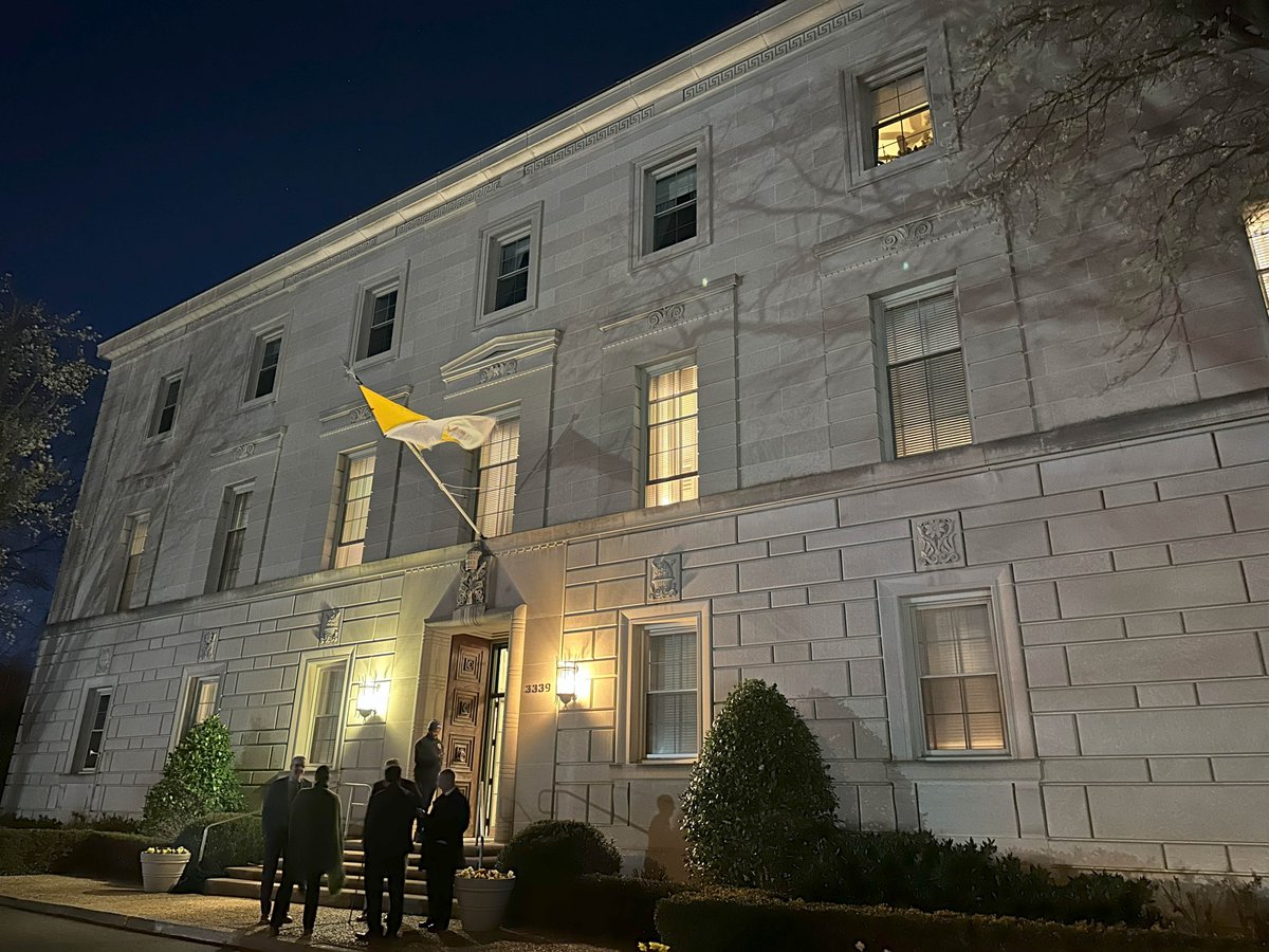 CiaoAmerica's tweet photo. In Washington DC, the Apostolic Nuncio to the United States, His Eminence Christophe Cardinal Pierre held a reception at the Apostolic Nunciature to celebrate the 11th Anniversary of the Pontificate of His Holiness Pope Francis @Pontifex.🙏 https://t.co/W1HfASzYxL