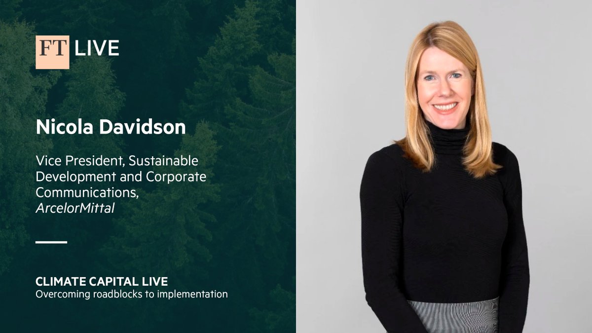 Our Vice President of Corporate Communications and Corporate Responsibility, Nicola Davidson will be joining the @FT Climate Capital Live 2024 event on March 14th. Find out more climatecapital.live.ft.com #FTClimateCapital, #smartersteels, #netzero, #decarbonisation