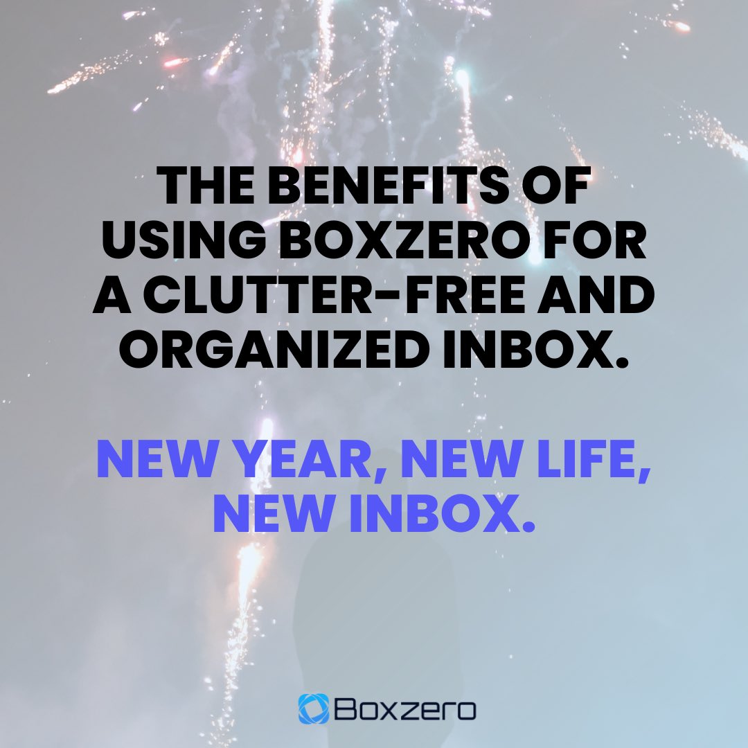 BoxzeroApp's tweet photo. In 2024 Say goodbye to inbox chaos and hello to a clutter-free oasis with Boxzero! ✨📦 Experience the benefits of organized bliss as you streamline your digital life effortlessly. With Boxzero, every email finds its place, creating a harmonious inbox where productivity thrives🚀 https://t.co/wALp6MOnN6