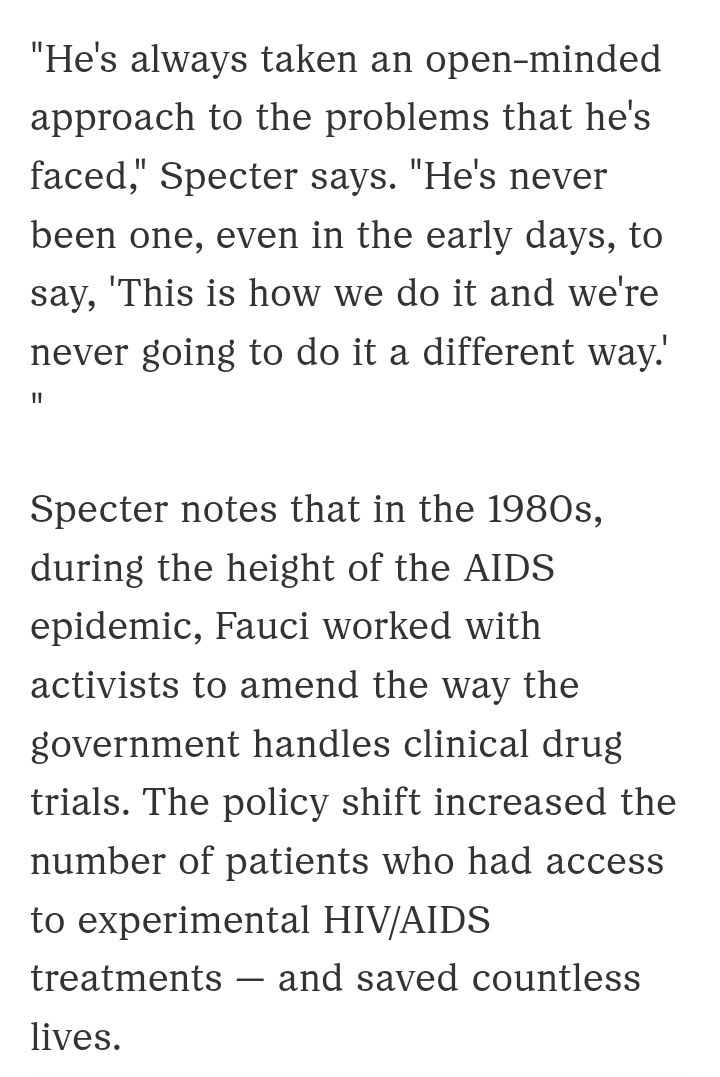 @FrauHodl @Umarmbar war Fauci nicht DER US-Experte für HIV? npr.org/sections/healt… Zum Glück schreiben die ne Jahreszahl dazu, ich dachte kurz es ging um was aktuelleres. 🤡