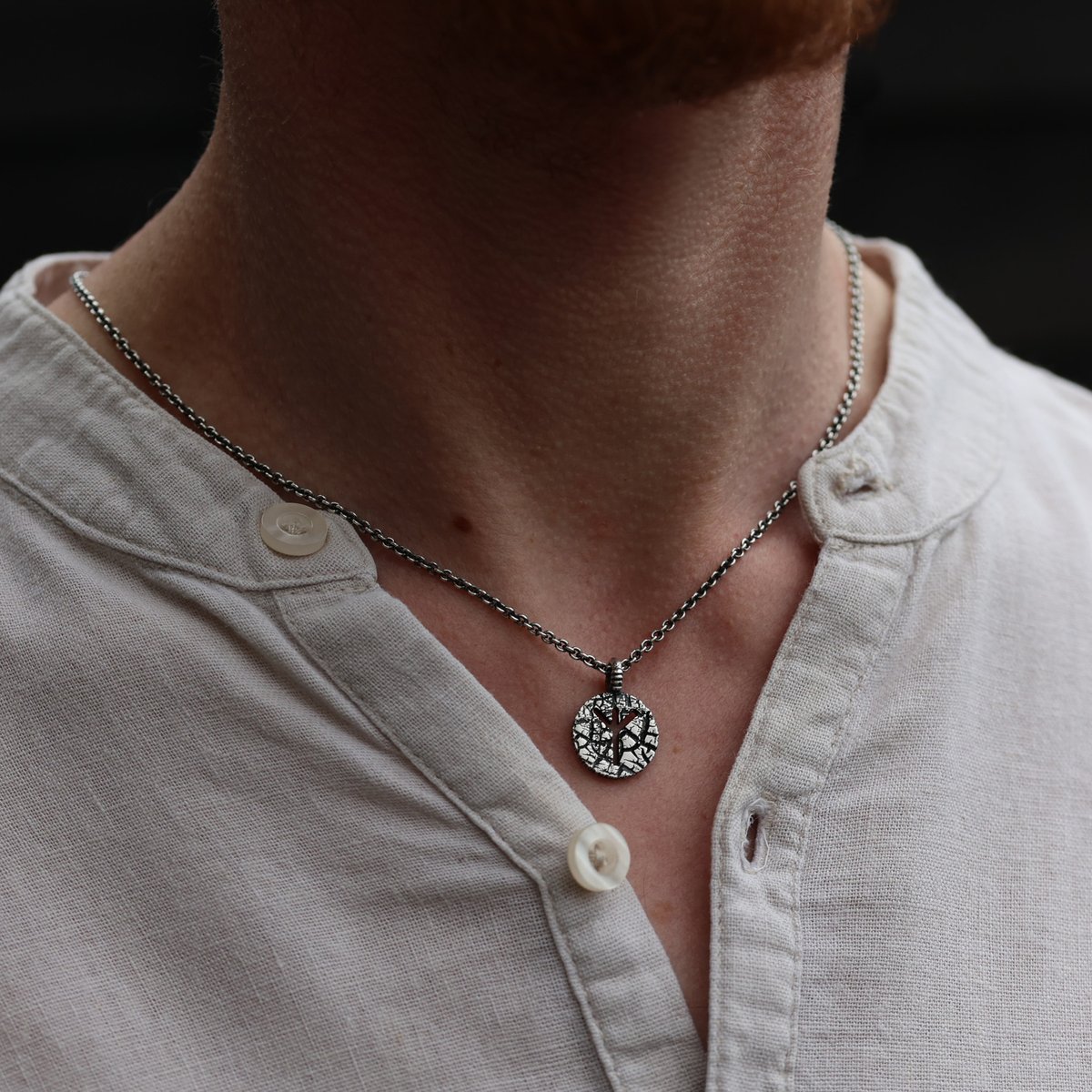 Artpocket's tweet photo. Runes: timeless symbols that resonate with us even in the modern age. Their innate simplicity echoes through nature's patterns. This time - the Algiz Rune pendant, sterling silver. #Runes #algiz https://t.co/EbtDQFXKAc