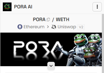 poraaitoken's tweet photo. $PORA Dexscreener has been updated. This will help us get trending easier.

Keep voting with 🔥and 🚀! We gotta get to 1000+ on both at minimum!

Dexscreener
https://t.co/3XQQNOCrVw

Dextools
https://t.co/hqha08o1W4

Community
https://t.co/PwY4SZmdAv

#PORA $PORA #PORAAI $ETH