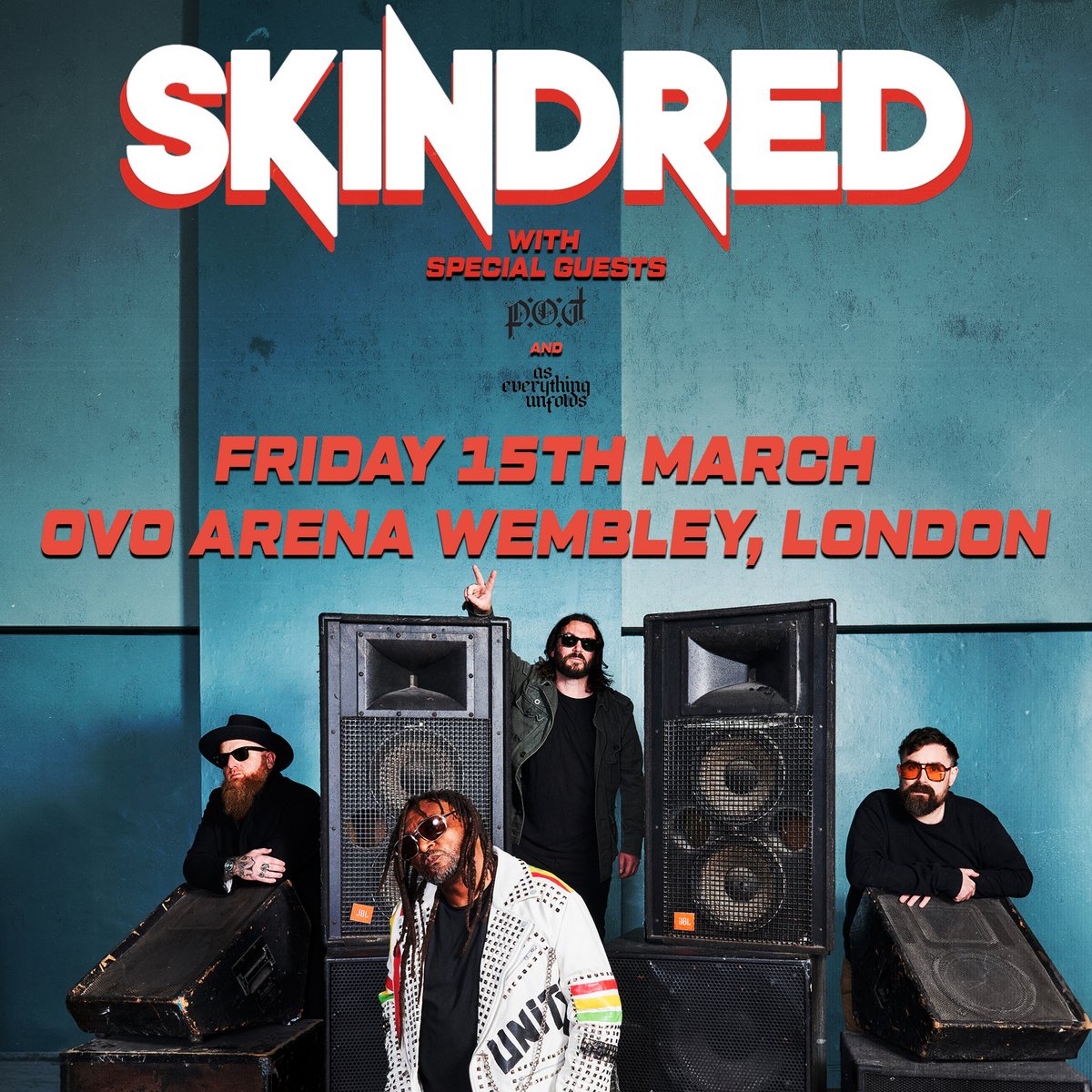 Just 3 days to go until we hit Londons @OVOArena Wembley with guests the brilliant @POD & @AEUOfficial . Whose Coming ? Last tickets from ticketmaster.co.uk/ski.../event/3…