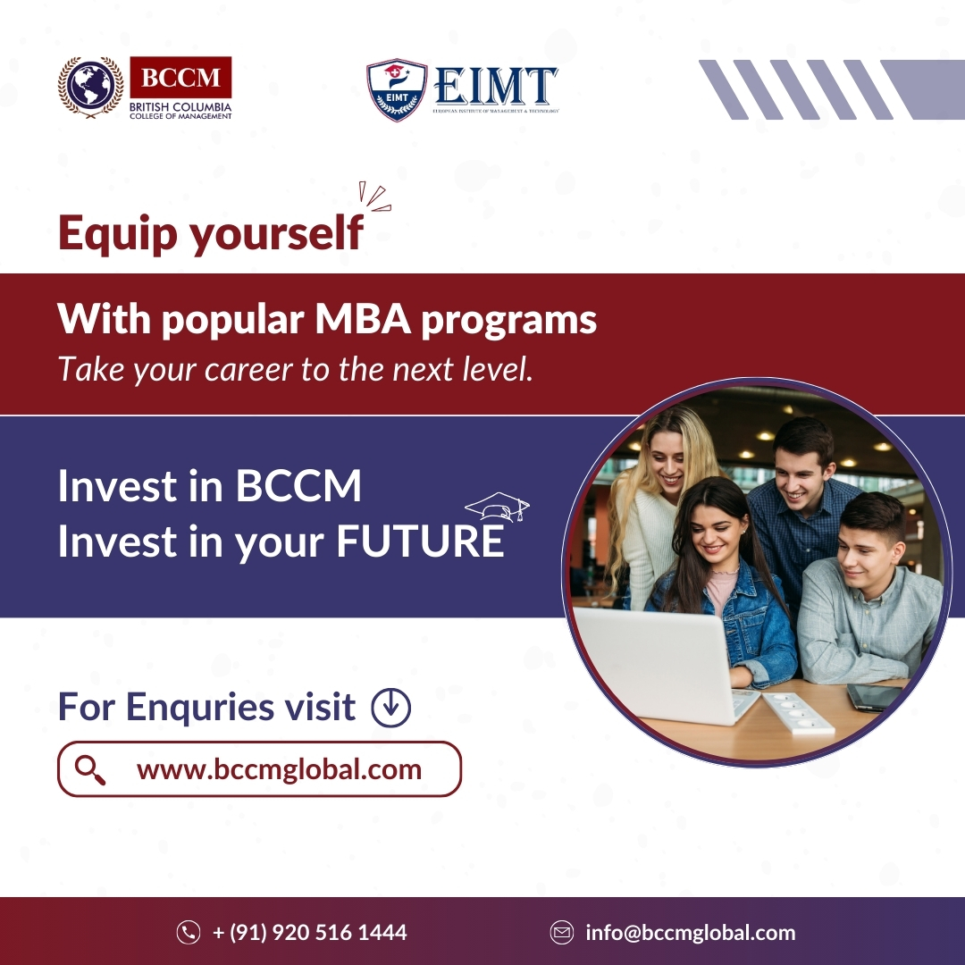 bccm_global's tweet image. Transform your career with an MBA from BCCM. Embrace leadership, innovation, and success. Your future starts now. #MBA #LeadTheChange #CareerGrowth #GlobalImpact #BusinessEducation #FutureLeaders #ManagementExcellence #SuccessDriven #EducationFirst #MBAGoals #LeadershipSkills
