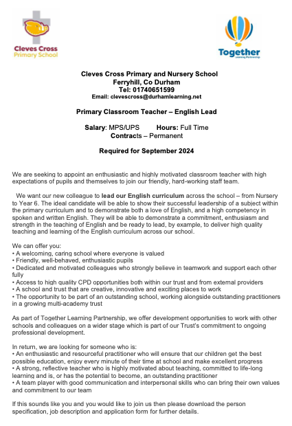 Cleves Cross Primary tweet media