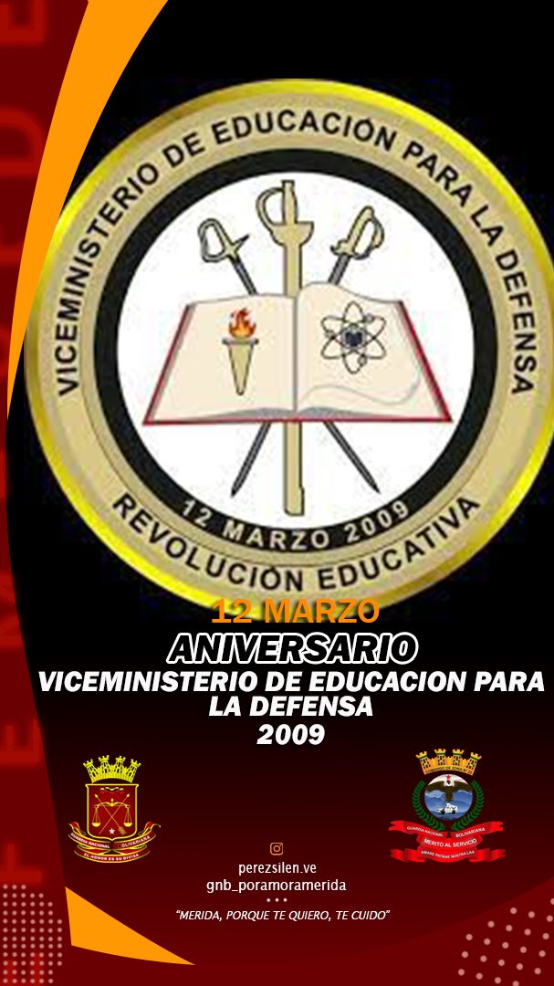Meridacz_22's tweet photo. Hoy #12MAR conmemoramos el Aniversario del viceministerio de Educación para la Defensa https://t.co/WB5AiKIEP9