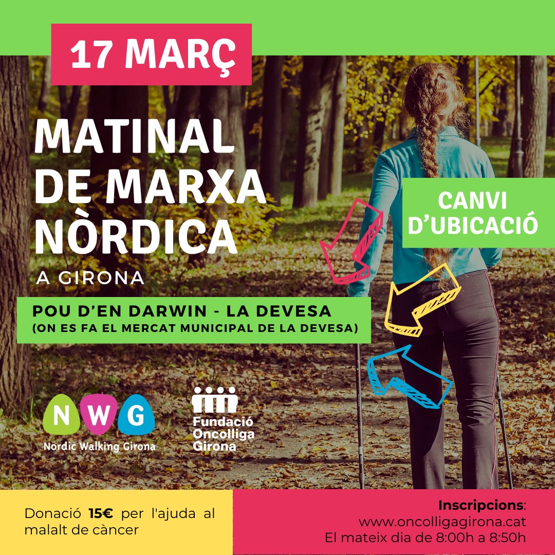 📅 Aquest cap de setmana et proposem dues activitats solidàries molt esportives! 16 març - #Oncoesquiada a @Vallter2000 17 març - Matinal de Marxa Nòrdica a #Girona ✍️ Troba tota la info i formularis d'inscripció aquí: oncolligagirona.cat/component/tags…