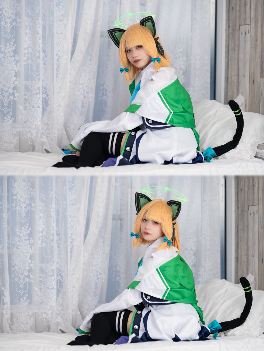 ブルアカ 💚才羽ミドリᓚᘏᗢ photo @dw_nkmr #cosplay #コスプレ