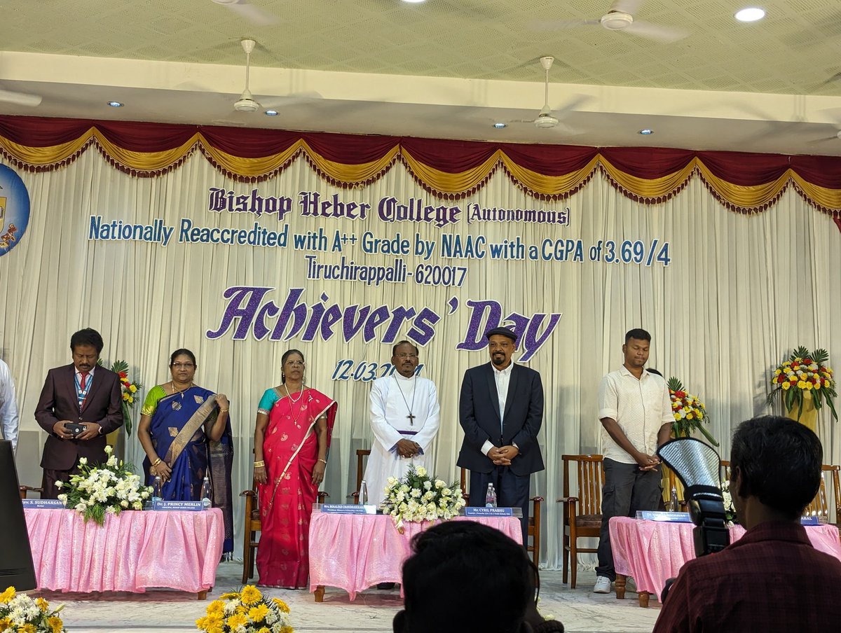 @being_nimal  special guest at #Achieversday2024 #bishophebercollege shared his inspiring life story and his journey as water warrior.