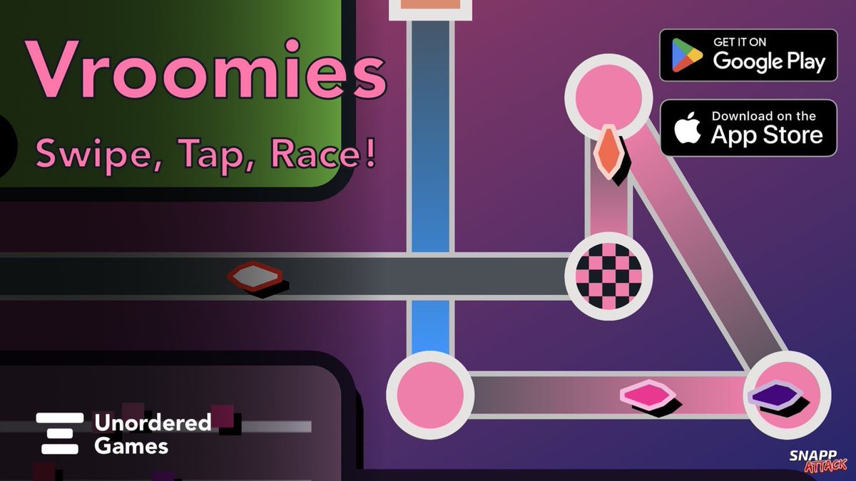 snappzillagames's tweet photo. Recently released top-down racing game, Vroomies iOS #SNAPPReview!
https://t.co/rq1ix0EsLi

#mobilegame #indiegame #indiedev #mobilegaming #appstoregames #appstore #iOSgame https://t.co/Bujr86186c