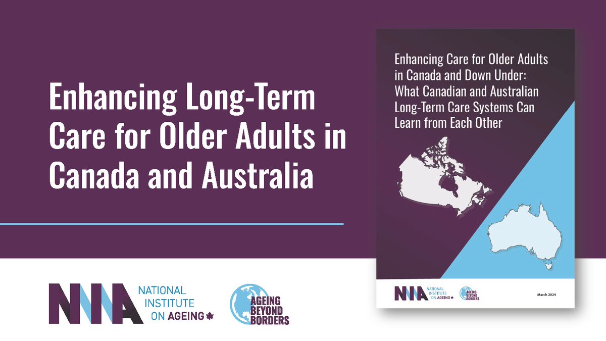 NEW REPORT: Although located on opposite sides of the world, #Canada and #Australia share many demographic similarities and comparable challenges in meeting the growing demands for LTC services from their ageing populations. Learn more: niageing.ca/australia2