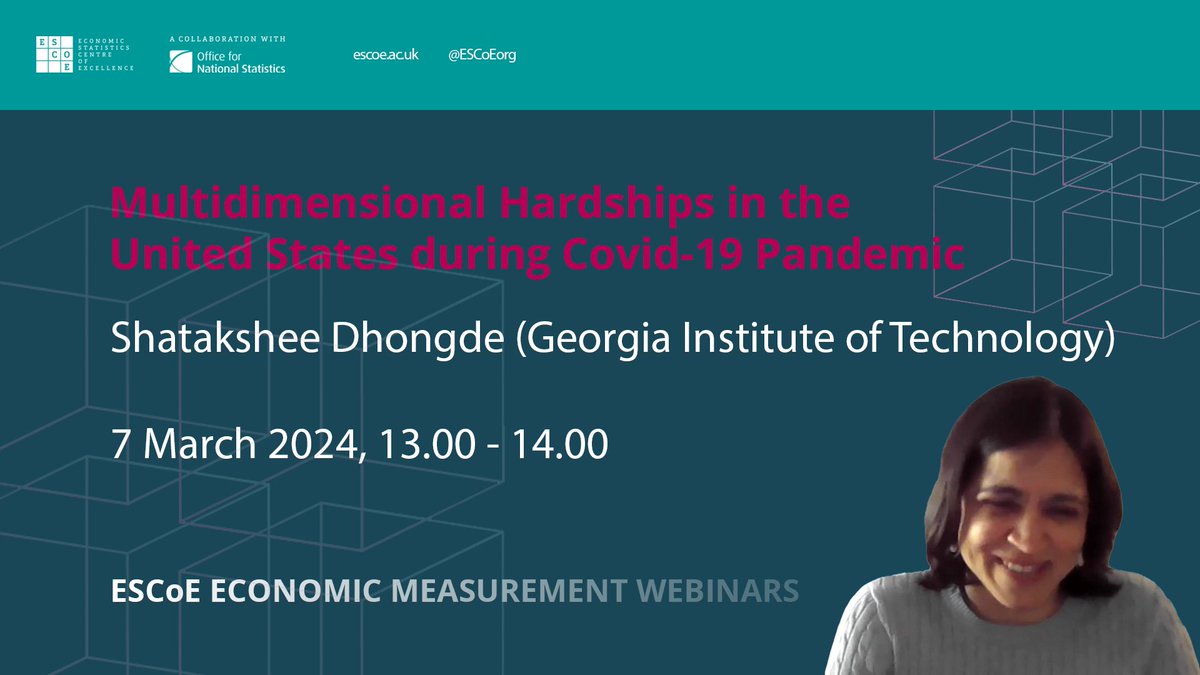ESCoEorg's tweet image. Missed last week's webinar from @GeorgiaTech's
@PovResearch_SD on multidimensional hardships in the US during the pandemic?

Catch up on the recording and view the slides tinyurl.com/2rj5b4yh

#Statistics #Covid19