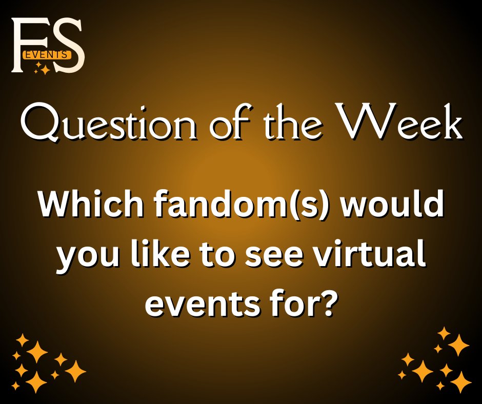 Over the next few weeks our Question of the Week will ask things like which fandoms, guests, activities, and locations you'd like for future events. Make sure to answer as many as you can to help us create the events YOU want. #Shadowhunters #FateTheWinxSaga #the100 #fandom