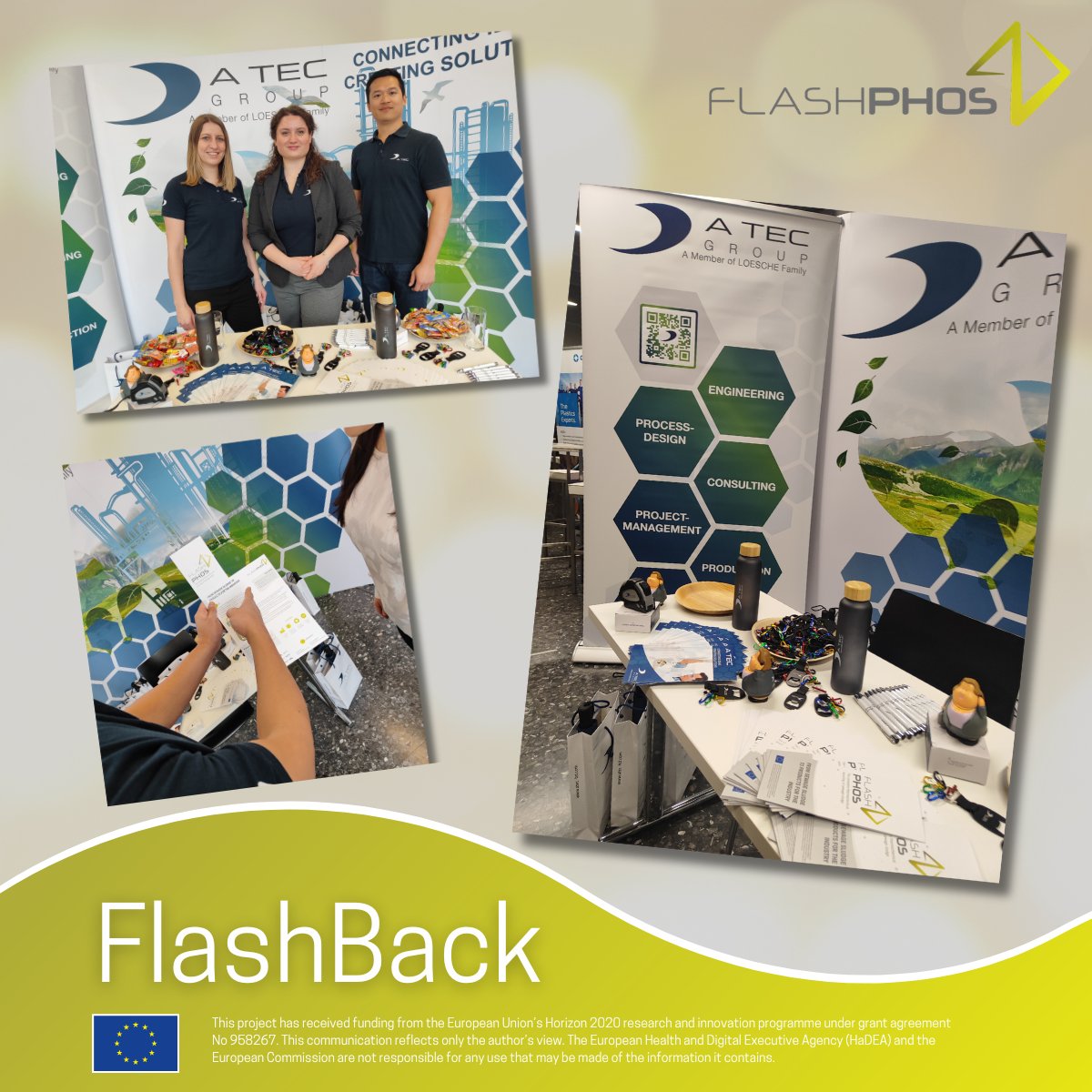 FlashPhos's tweet image. Last week, representatives of our @FlashPhos partner
@ATECGmbH informed about our project at the #TECONOMY in Leoben (Austria) 🇦🇹   This event is the biggest career fair of @unileoben 🎓 enabling students to get in touch with technical and scientific companies and projects 🚀