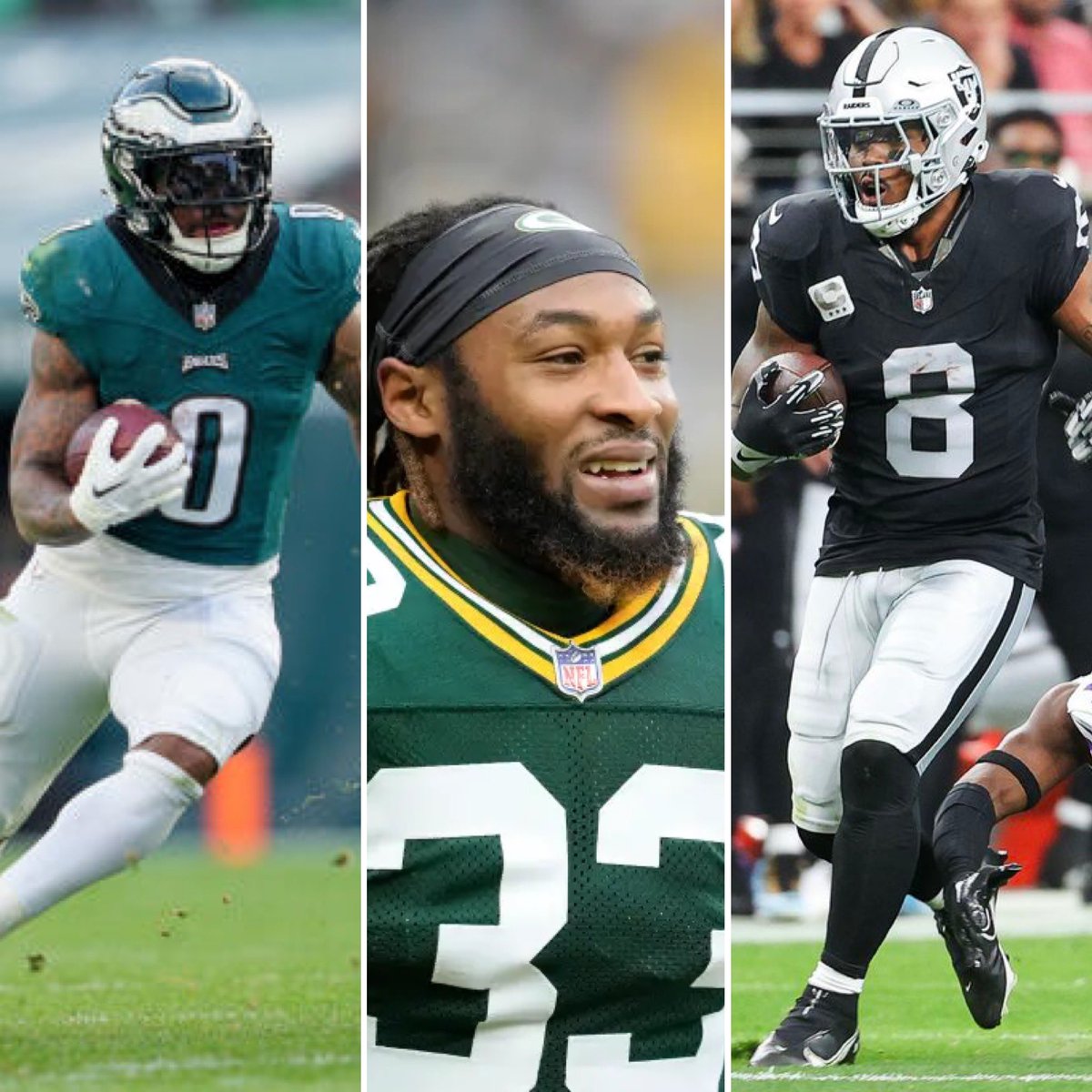 Three of the four NFC North teams have added a running back in free-agency: 🏈 #Bears: D’Andre Swift 🏈 #Packers: Josh Jacobs 🏈 #Vikings: Aaron Jones