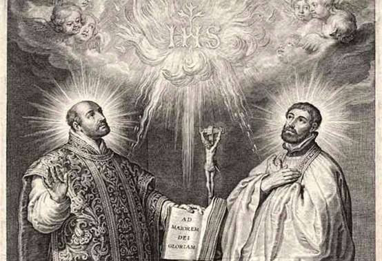 #OTD in 1622, Ignatius of Loyola and Francis Xavier were canonized by Pope Gregory XV. #AMDG