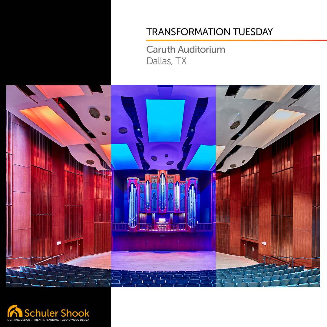 schulershook's tweet photo. Caruth Auditorium at @SMUMeadows is home to Opus 101, a tracker organ designed by @CBFisk, Inc. 

We worked with SMU to provide new color-changing LED organ lighting, new house lighting, and performance lighting upgrades. 

#lightingdesign #sslighting #organ #music https://t.co/RvpGN4Kjyg