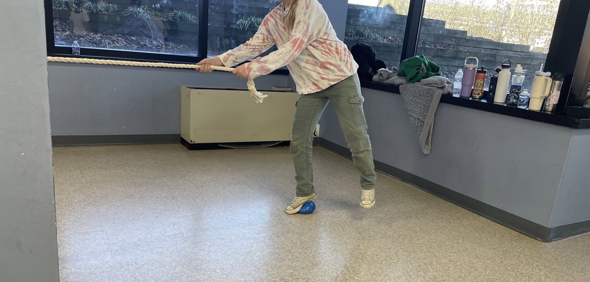 Students at CCMPCS were working on various fitness skills in PE! Lots of options to make #balance more challenging or easier for students. #fitness #coordination #speed #fcpspe