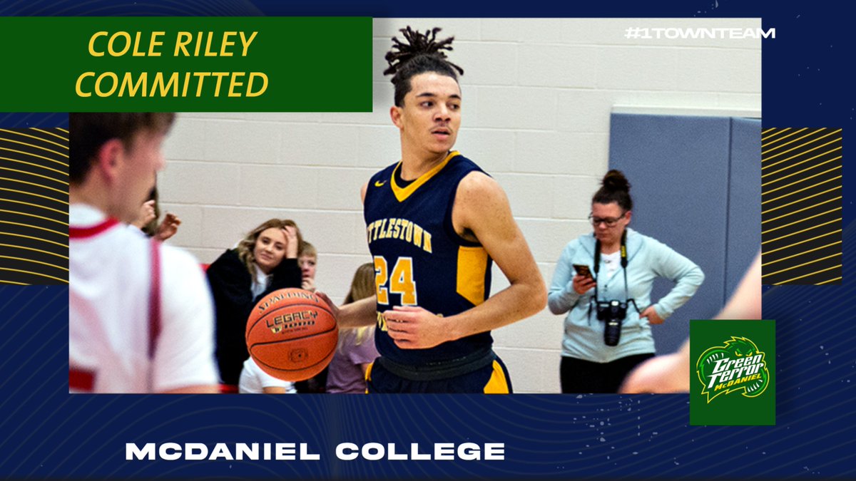 Big Congratulations to Cole Riley! Cole committed to McDaniel College where he will continue his Basketball career! Bolt Proud.