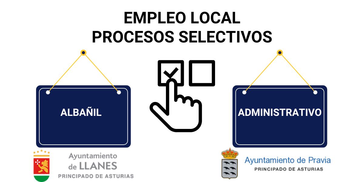 Mocedastur's tweet image. 👉Hoy te informamos de dos procesos selectivos 🔎de #EmpleoLocal: una plaza de ##albañil  👷‍♀️👷en #llanes y una bolsa de empleo para personal #administrativo 👩‍💻🧑‍💻en #pravia.
Para más ℹ️ haz click en el link de la bio 🔗 y entra en Informajoven✅