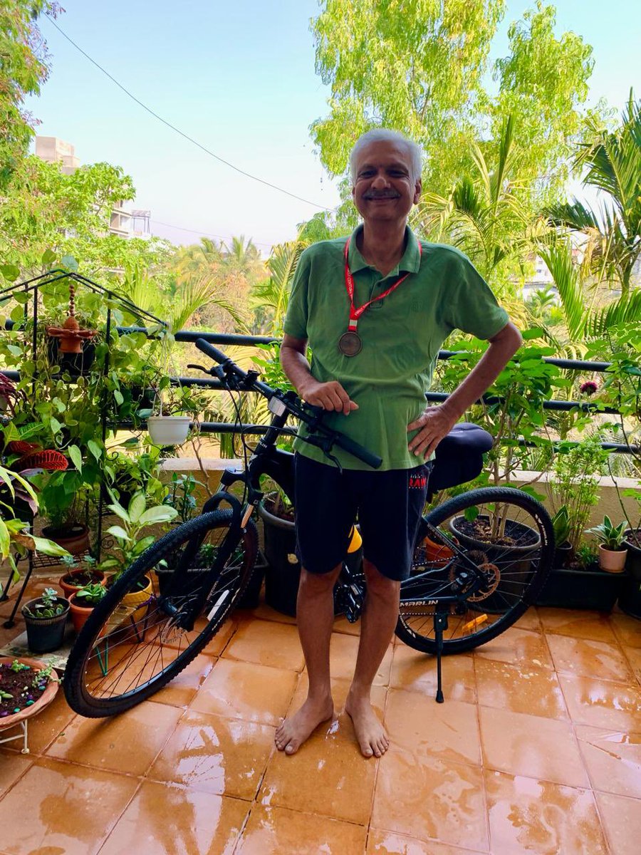 noworriescycle's tweet photo. Mr. Prashant Virgaonkar, Pune awarded his “First Century” medal from NoWorries Cycling Club. Riding 100Km takes dedication, consistency and courage and deserves recognition! We congratulate Mr Prashant for this achievement. 🎉🎉 https://t.co/j79miiYk1h