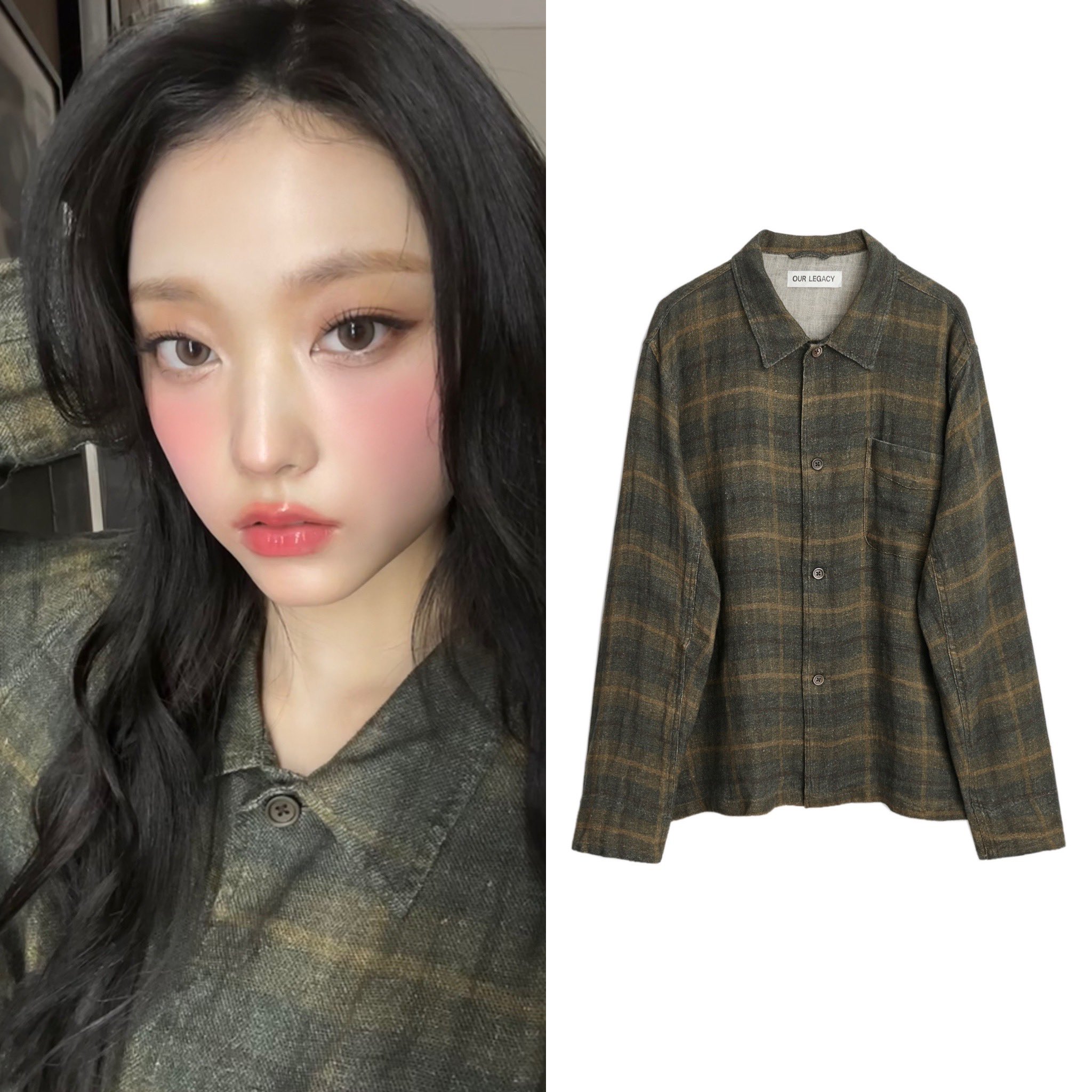 our legacy ミラージュ ワックス チェック ボックス シャツ Our Legacy Box Shirt | Mirage Wax Check | Canoe Club