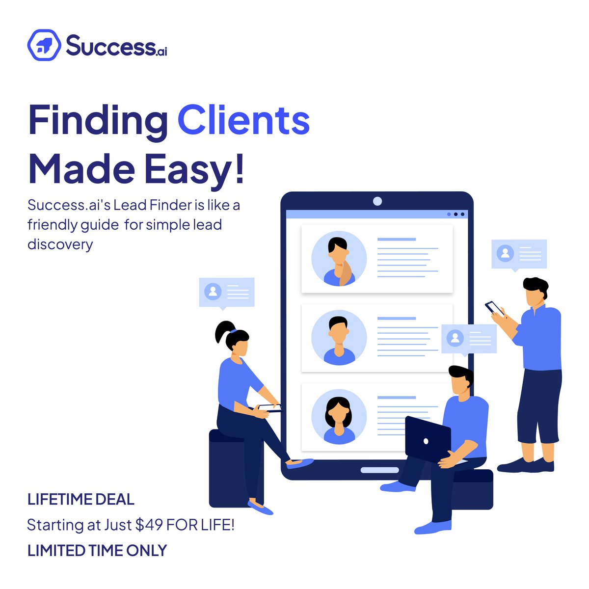 m_ghsbhota's tweet photo. Finding clients made it easy! https://t.co/UXgVjiD1Z4’s Lead Finder is like a friendly guide for simple lead discovery. Ready to explore the magic? 
Grab https://t.co/UXgVjiD1Z4's LIFETIME DEAL, Just $49 FOR LIFE! https://t.co/INKpHDZePS 
 #EasyLeads #SuccessAI #leadfinder #b2b https://t.co/StEQBvBBzy
