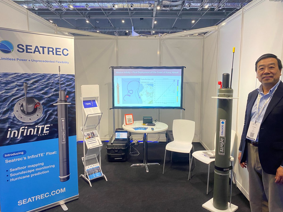 We're all ready to go at #Oi24! 🌊Visit us at Stand A430 to check our infiniTE™ float, the first subsea robot that can be 100% powered by the ocean’s temperature differences. #blueeconomy #oceanography #seafloormapping #hydrophones #hurricaneprediction