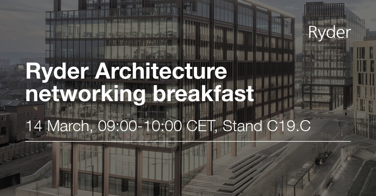 Join us at @MIPIMWorld for our networking breakfast on Thursday 14 March, hosted by Ryder's Jonathan Seebacher, Mark Clasper and David McMahon on the @Tynetoinvest stand C19.C. 👋 Register ➡️ bit.ly/3uEtPPe #MIPIM2024