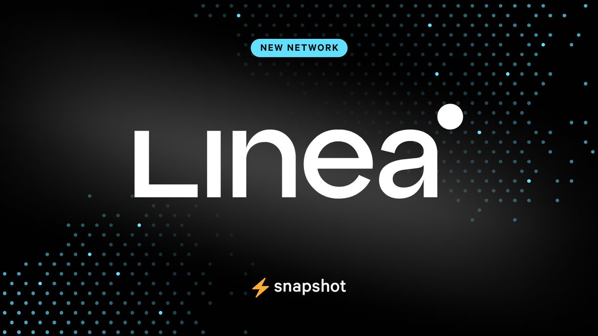 📣 Thrilled to announce our integration with @LineaBuild, the secure zkEVM ecosystem. From today, DAOs on Linea can seamlessly integrate Snapshot for governance, bridging the gap between decentralized decision-making and Linea's robust, innovative platform.