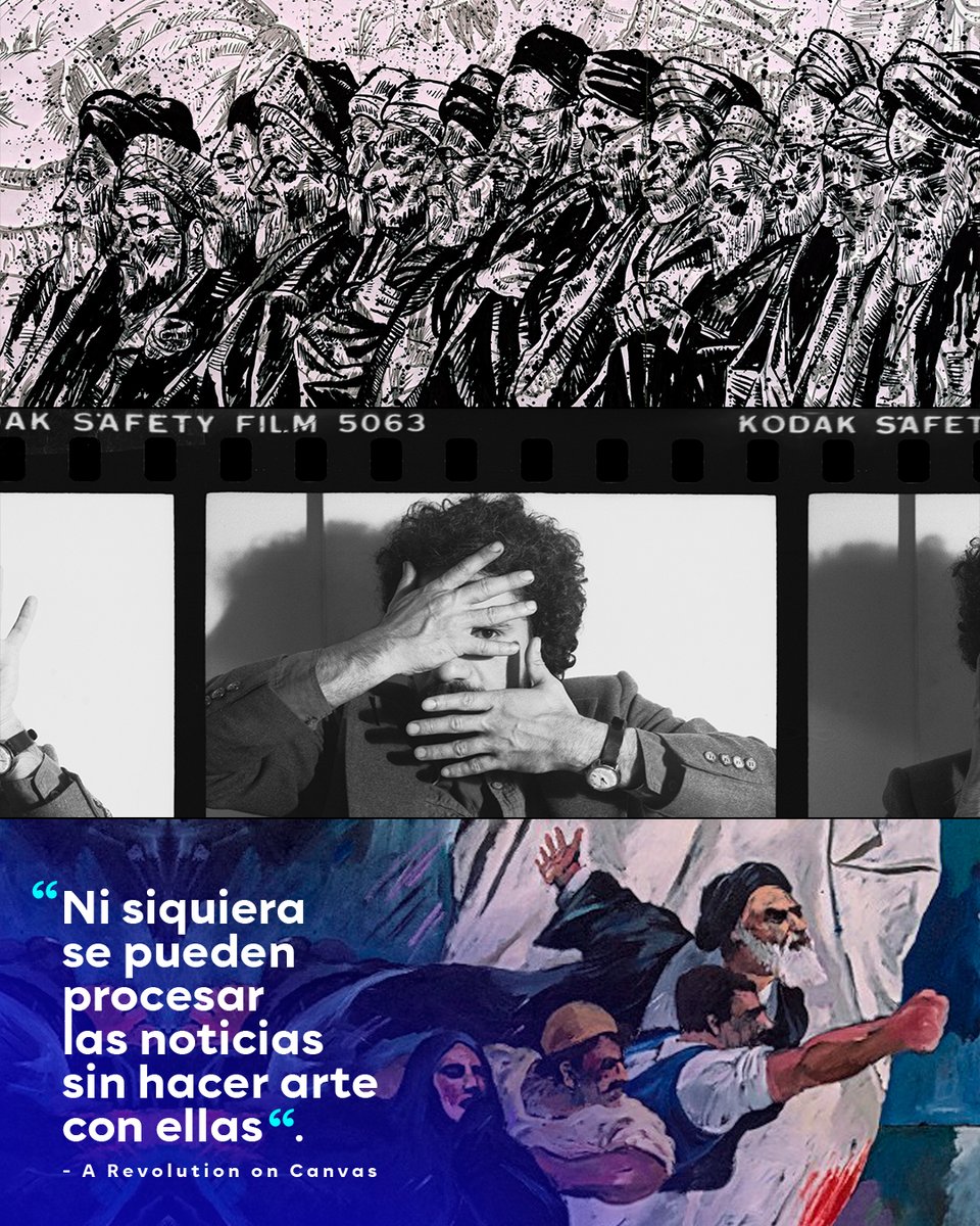 HBOLAT's tweet image. Uno de los artistas vivos más importantes de nuestro tiempo. Conoce la vida y el arte de Nicky Nodjoumi en #HBOLAT  🎨