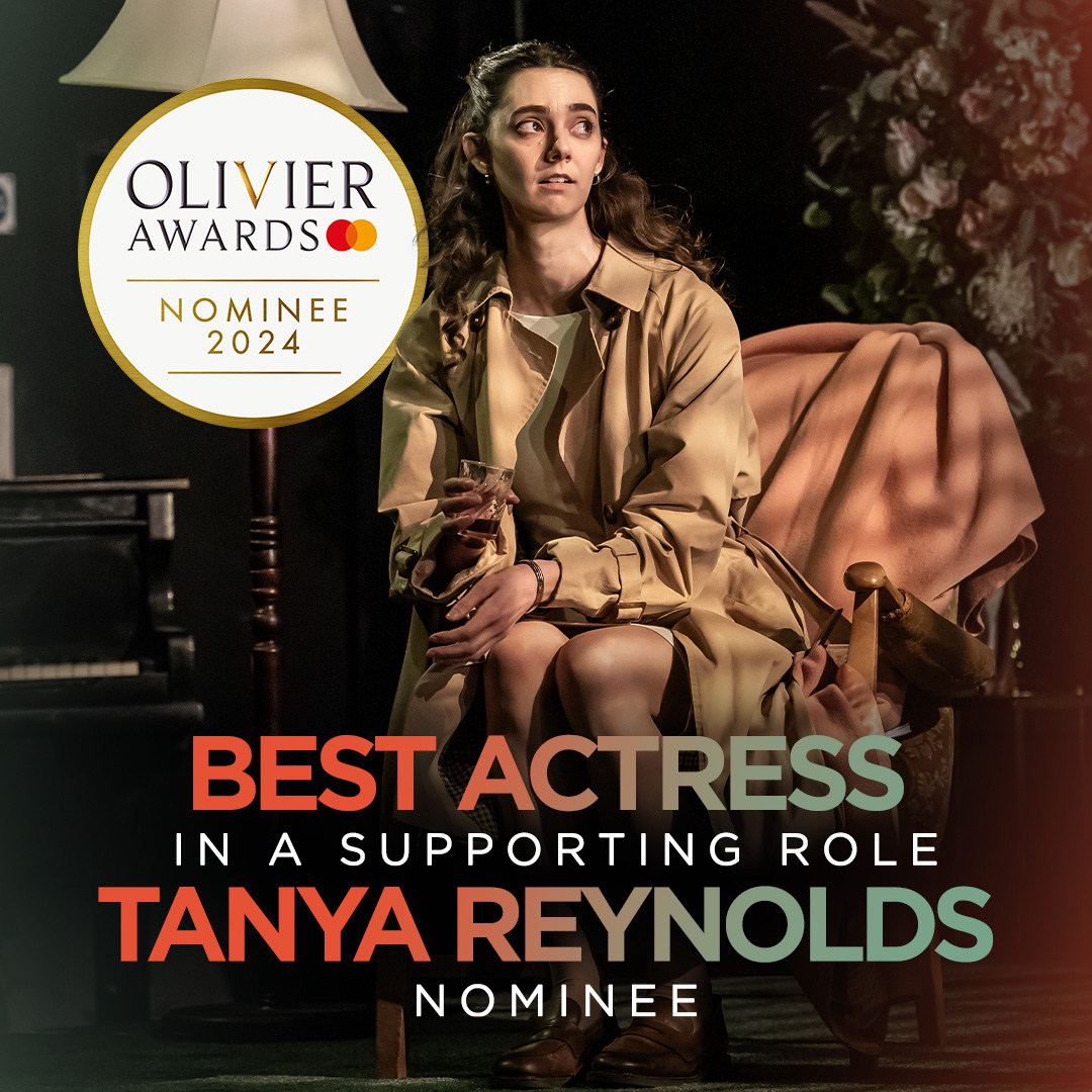 Congratulations to #TanyaReynolds who has been nominated for Best Actress in a Supporting Role at this year’s @olivierawards for her performance as Mei in #AMirrorPlay.