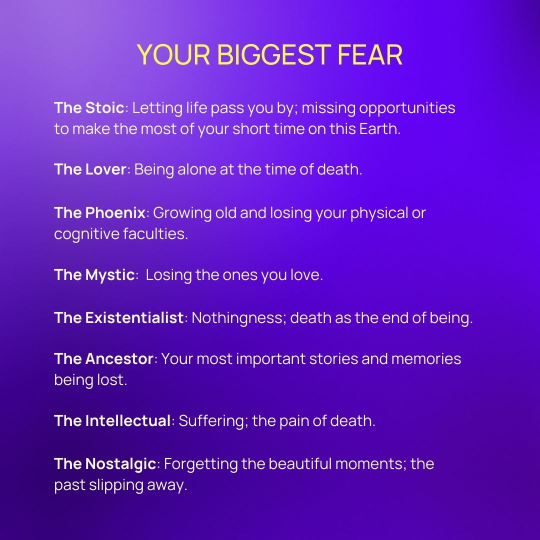 What’s your biggest fear? 💭⁠
⁠
Find out if you’re the Nostalgic at deatharchetypes.com