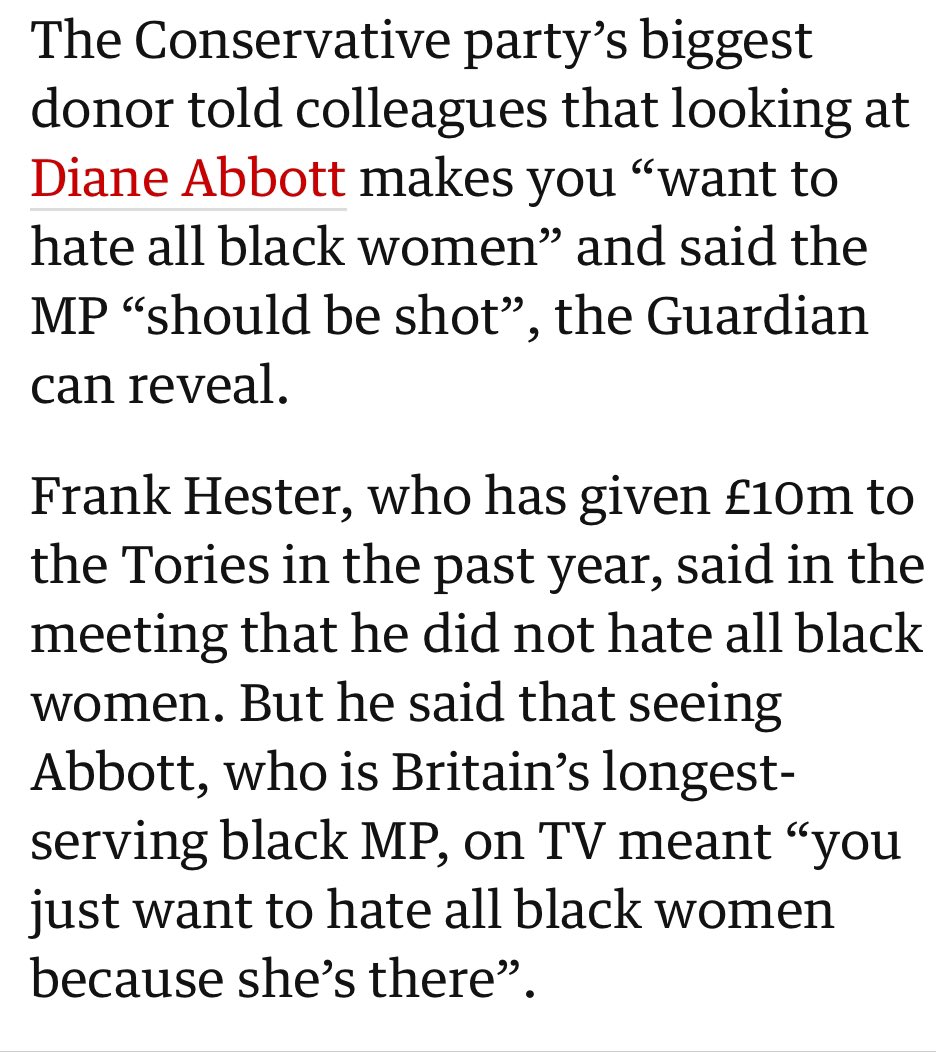 Just a reminder that parliamentary procedure was broken, and a vote on ceasefire undermined, in response to the potential threat to MP's safety. 

I'm interested to see how an overt threat to the safety of a black, female MP will be responded to.