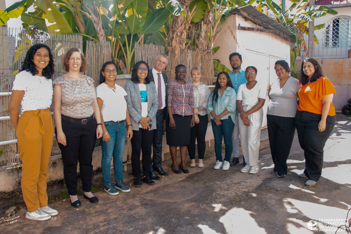 TI_MDG's tweet photo. Yesterday, TI Madagascar, along with
@anticorruption, was  honored to receive a visit from @CanHCZA .We discussed our ongoing projects with
@GAC_Corporate and the #CFIL, and shared our advocacy work in the fields of health, education, and elections. https://t.co/cYMUxlEpKB