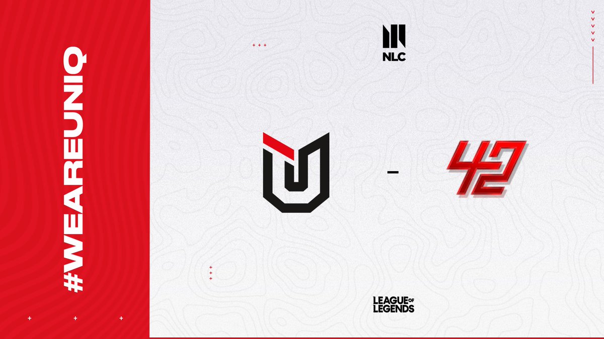 Tonight we battle <a href="/42Gaming_/">42 Gaming</a> in <a href="/NLClol/">Arozzi NLC</a> Div 2🥊 

Important game coming up, we’re ready💪

⏰ 22:00 CET

🔴 ⚫️ ⚪️

#WeAreUniQ
