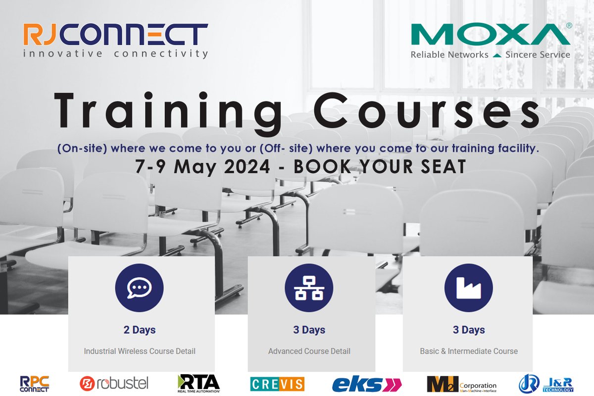 RJ_Connect's tweet photo. Today we have a house basic and intermediate training at our training facilities.

Our next training will be from the 7th to the 9th of May 2024, click here to book your seat https://t.co/3VY6iqKOwZ

#rjconnect
#onsitetraining
#MoxaConnects https://t.co/DDRITh1pLv