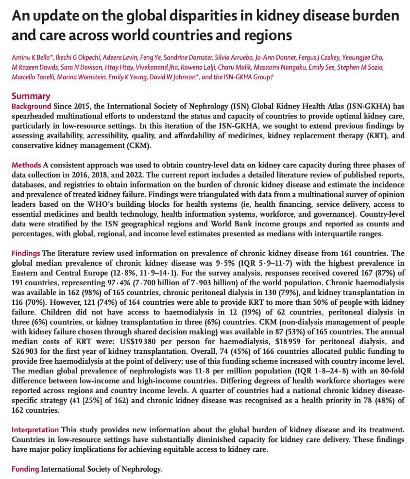 🔔 #NephJC tonight! 

What better occasion to talk about registries than #WorldKidneyDay? Where are we? Where is nephrology heading?
🔎We will include snippets from USRDS and from the recently published <a href="/LancetGH/">The Lancet Global Health</a> study 

🔗thelancet.com/journals/langl…
