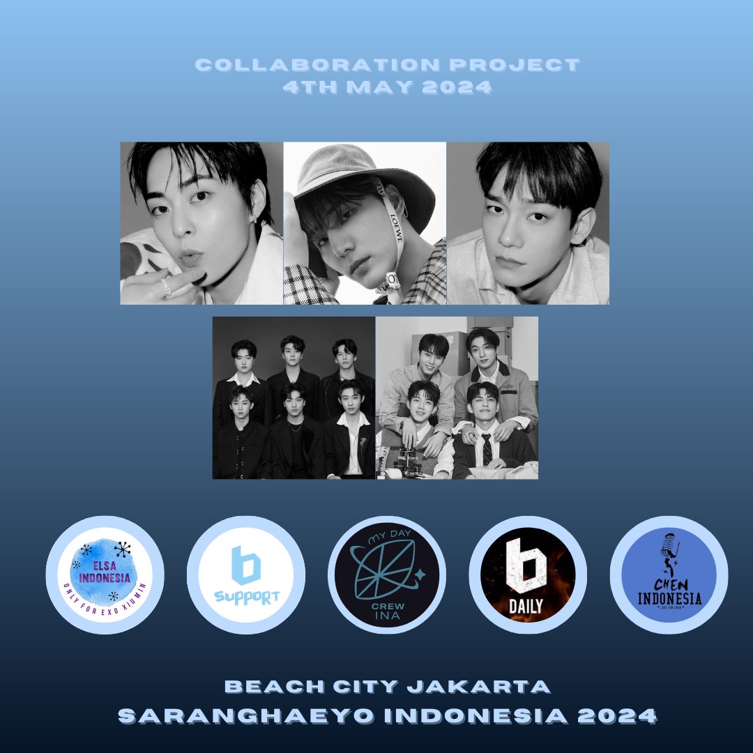 WITH_BOYSTORY's tweet photo. SARANGHAEYO INDONESIA PROJECT COLLABORATION 

04.05.2024
COMING SOON 

⚡❄️🍋🅱️

@CHEN_INB100 @Chen_indonesia  @XIUMIN_INB100
@teamelsaINA 
@MYDAYCREWINA @day6official
@WITH_BOYSTORY @BOYSTORYDAILY

#SHI2024 https://t.co/BrY2UQJDGp